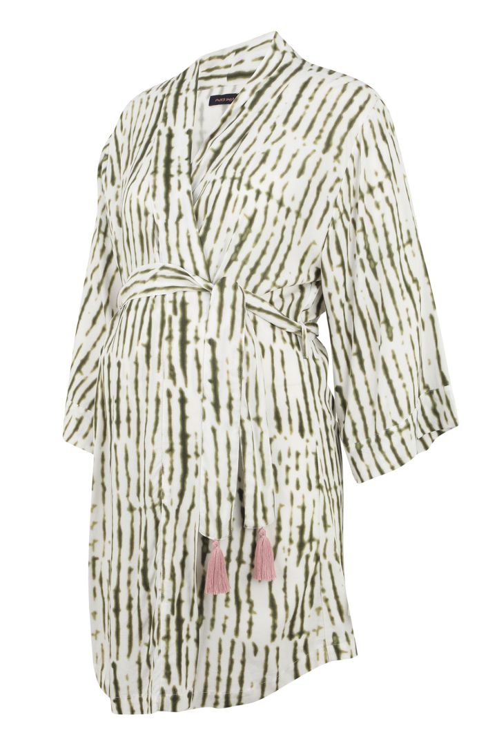 Umstandskimono mit Batik Print