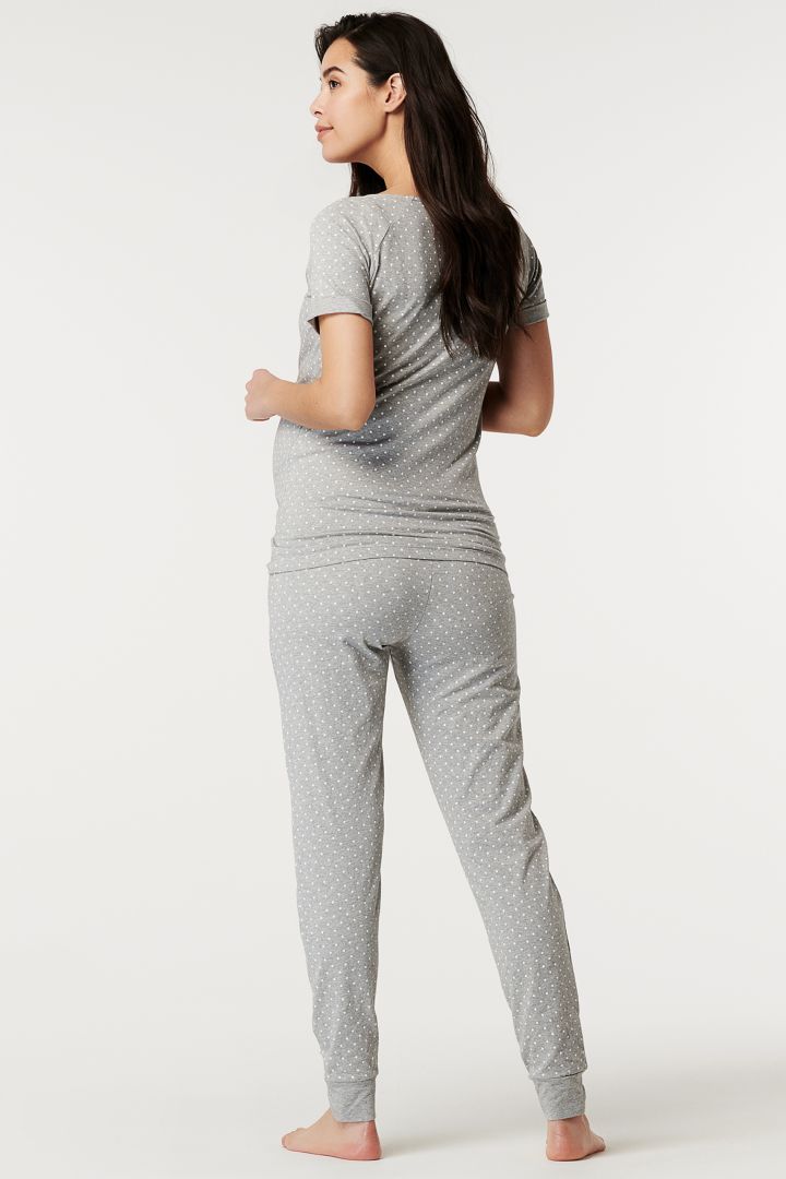 Organic Maternity and Nursing Pyjamas with Dots
