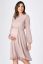 Preview: Chiffon Maternity Dress with Dots taupe