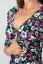 Preview: Cross-over Maternity and Nursing Shirt with Floral Print