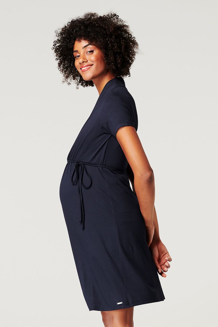 Umstands- und Stillkleid mit Bindegürtel