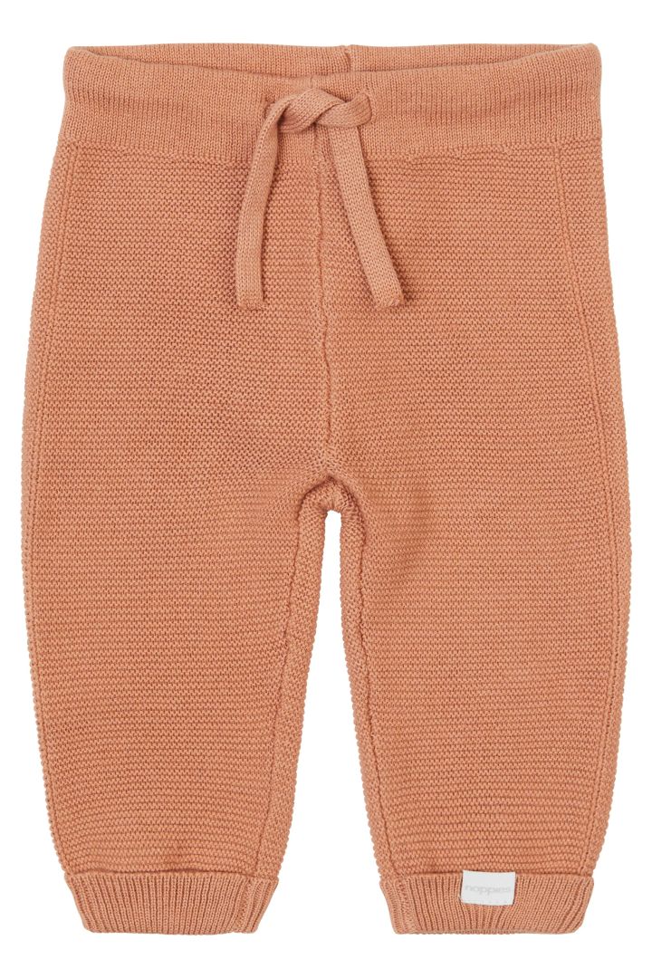 Organic Baby-Strickhose terracotta