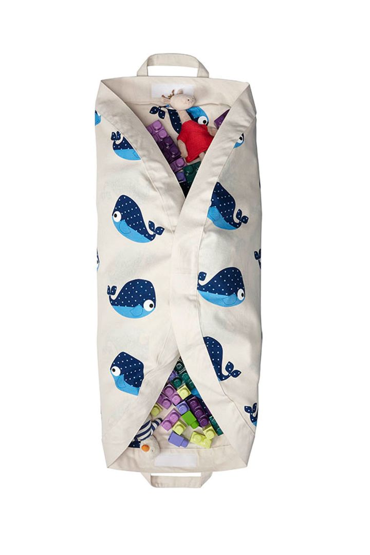 2 in 1 play mat and bag whale