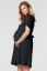 Preview: Eco Chiffon Maternity and Nursing Dress navy