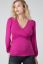 Preview: Maternity and Nursing Shirt with Puff Sleeves fuchsia
