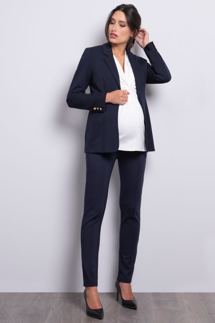 Ponte Umstandsblazer mit Rips-Band