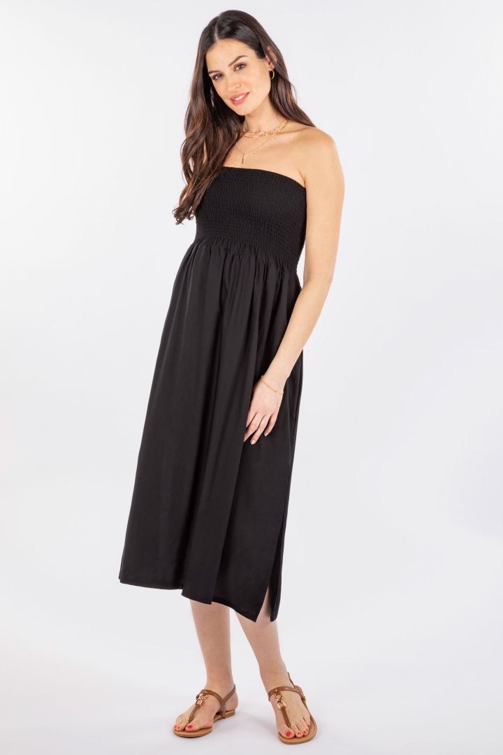 2 in 1 Umstandsrock und Kleid schwarz