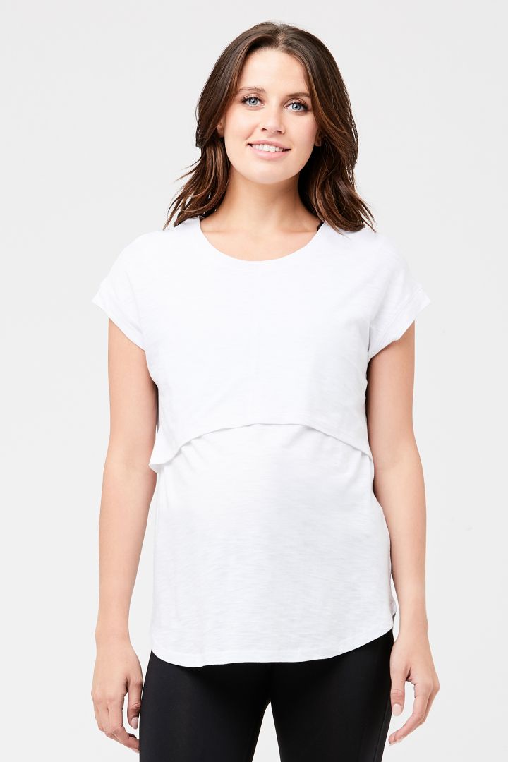 Umstands- und Stillshirt Relax Fit weiß