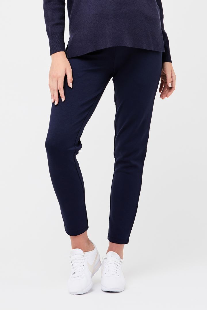 Slim-Fit Maternity Trousers navy
