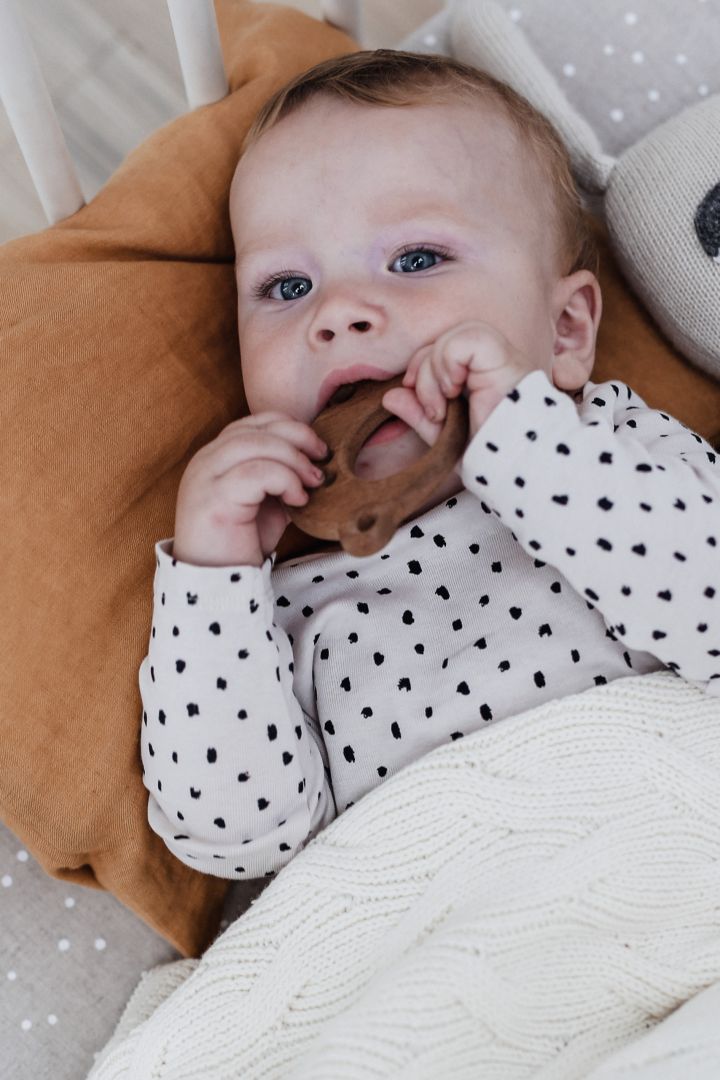 Sapelli Holz Greif- und Beißring Äffchen