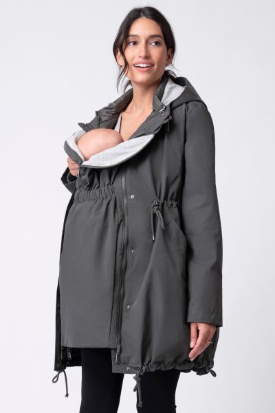 6 in 1 Umstandsparka, Tragejacke und Weste