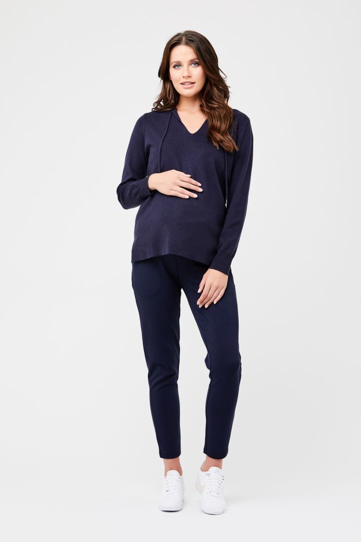 Slim-Fit Maternity Trousers navy