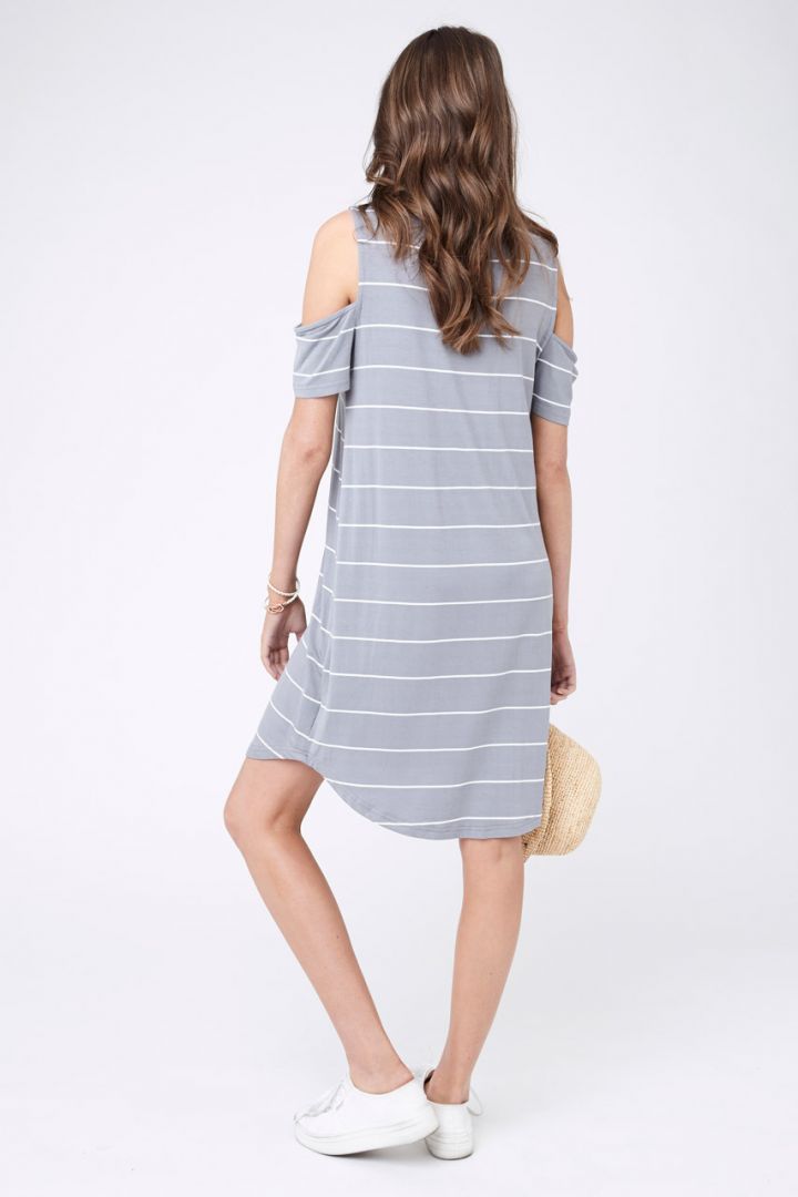 Umstandskleid mit Schulter Cut-Outs