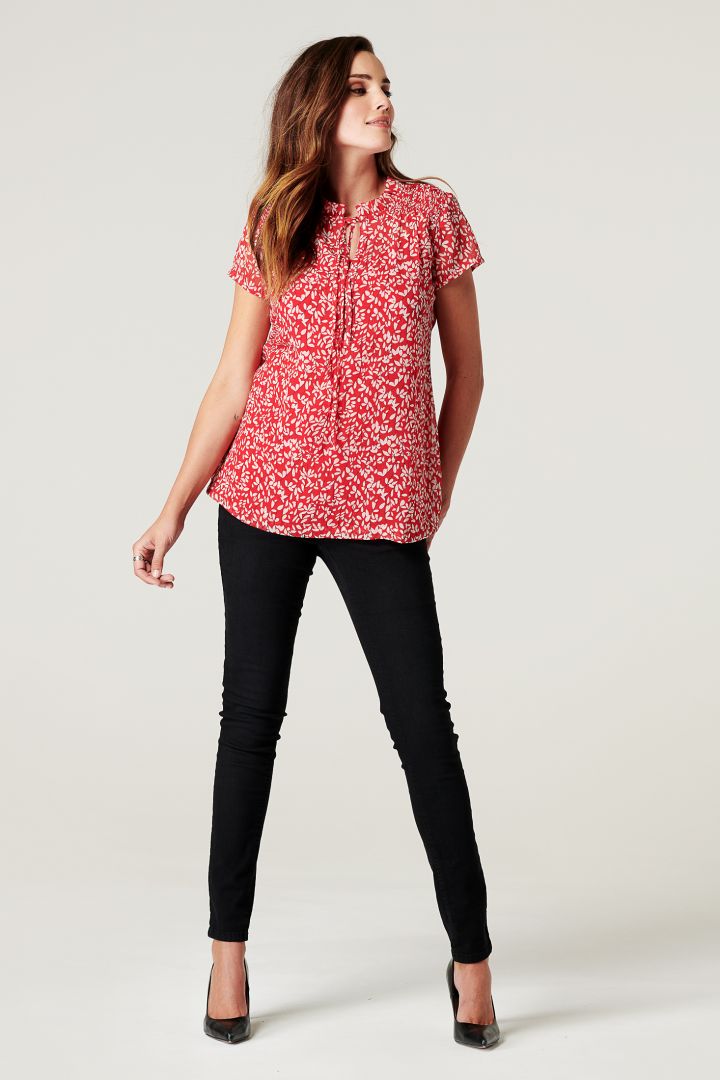 Maternity and Nursing Blouse from Recycled Material