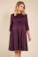 Preview: Maternity dress with submarine neckline wine red