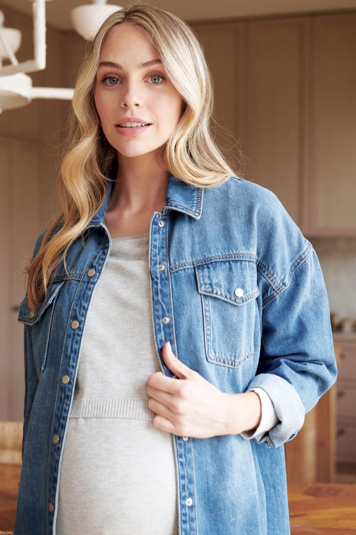 Fine Knit Maternity and Nursing Sweater