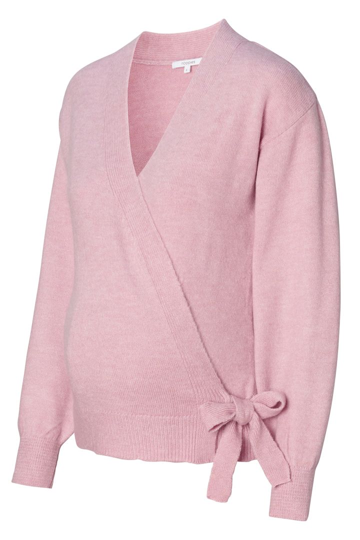 Umstands-Cardigan in Wickeloptik