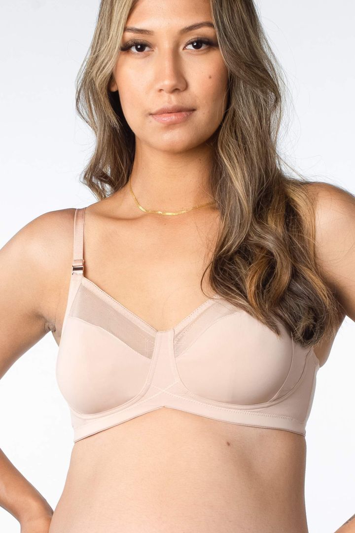 Full Cup Still BH mit Mesh Einsätzen rose
