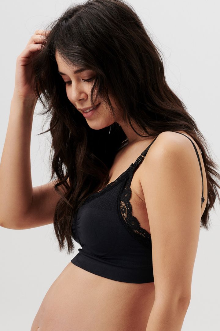 Seamless Still BH mit Spitze schwarz