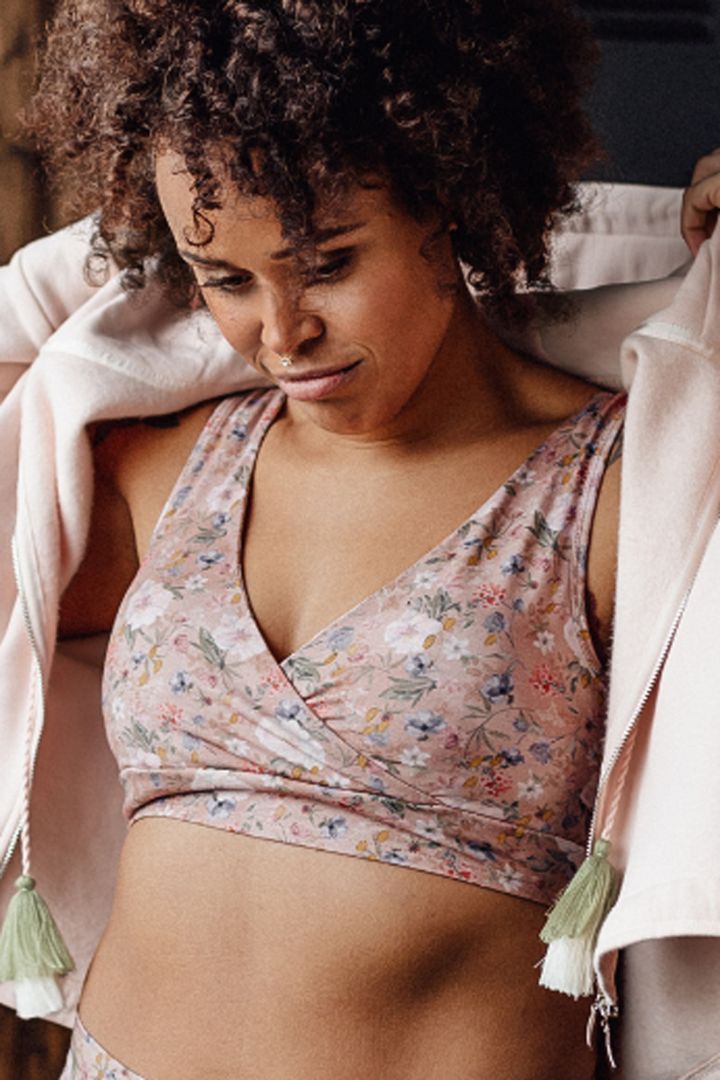 Organic Sport Still BH mit Blumenprint