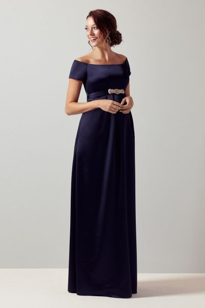 Umstandsrobe mit U-Boot Ausschnitt