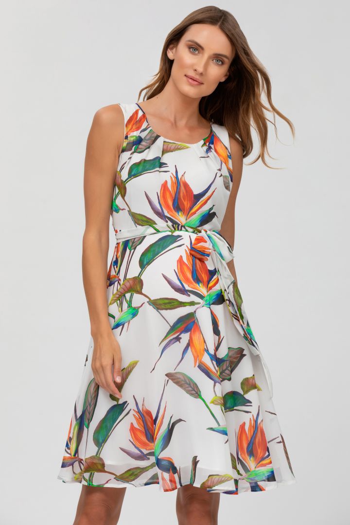 Umstandskleid mit Strelizien Print