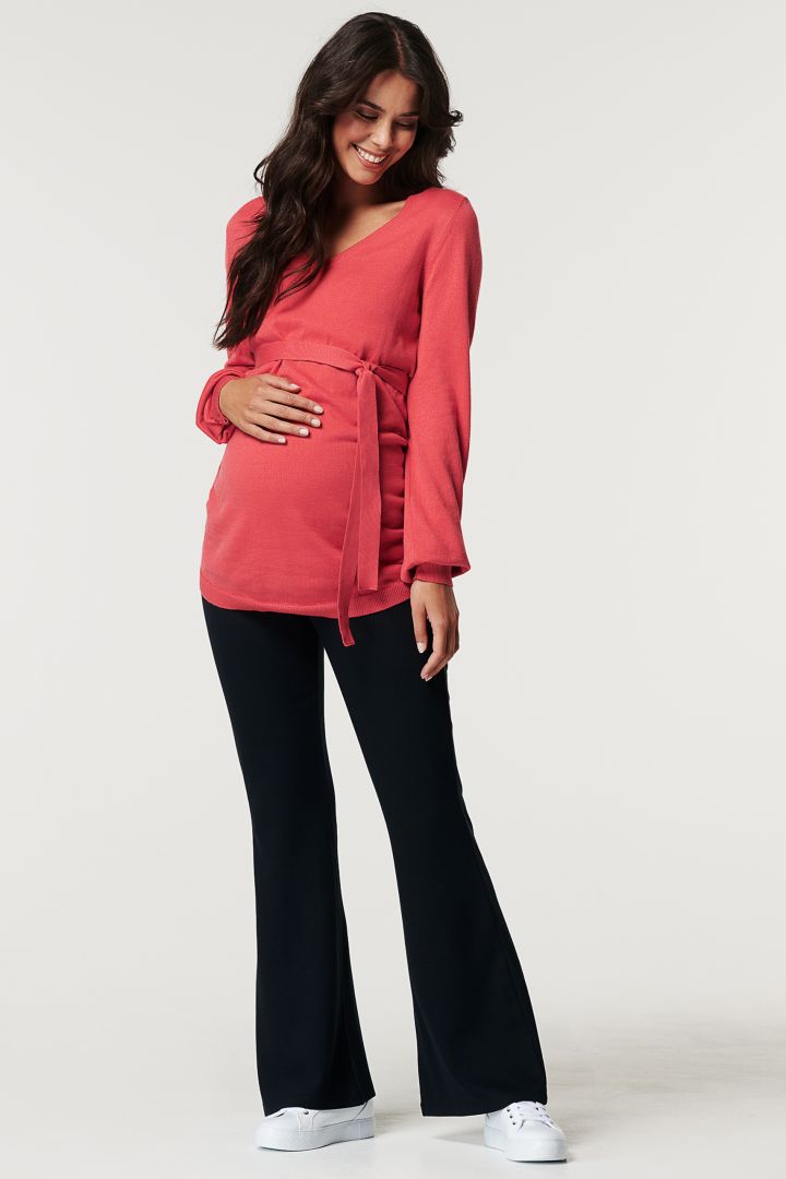 Organic Umstandspullover mit Bindegürtel