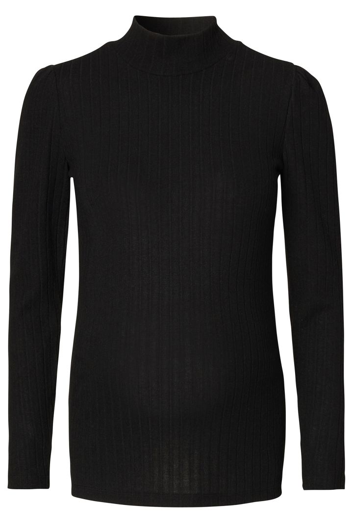 Strick Umstandspullover mit Stehkragen