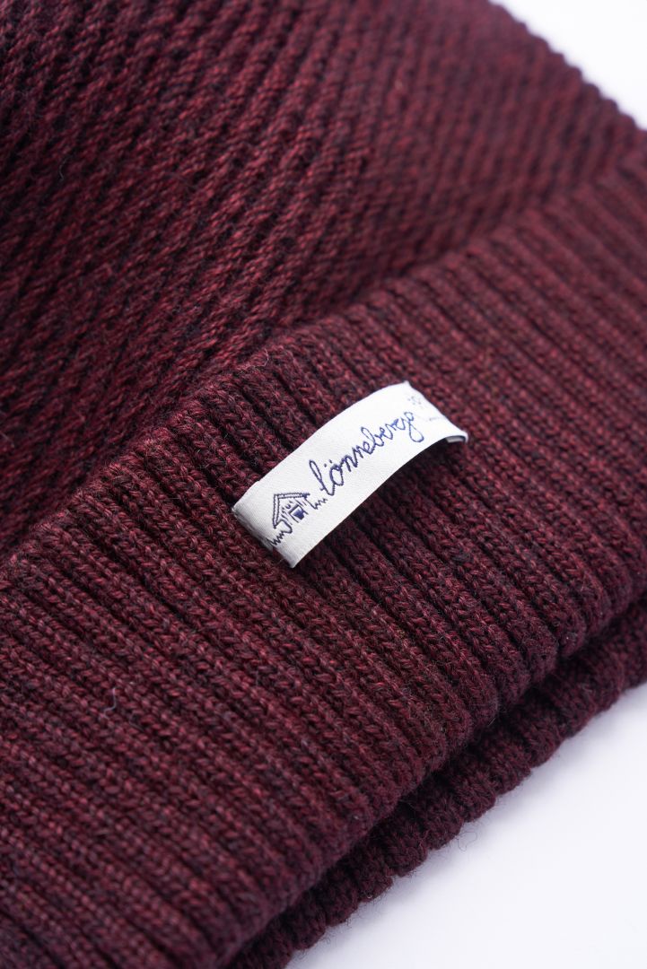 Knitted Hat with Earflaps with Merino Wool