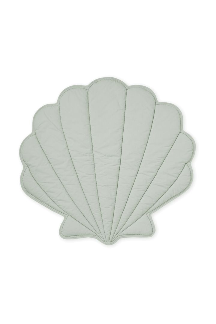 Organic Spielmatte und Krabbeldecke Muschel mint