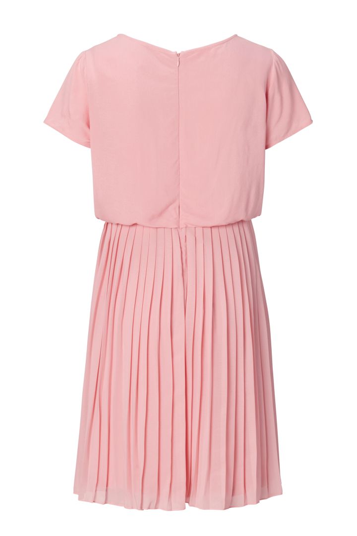 Pleated Maternity and Nursing Dress rose