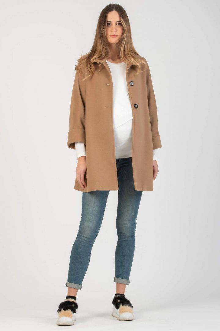 Kimono Umstandsmantel camel