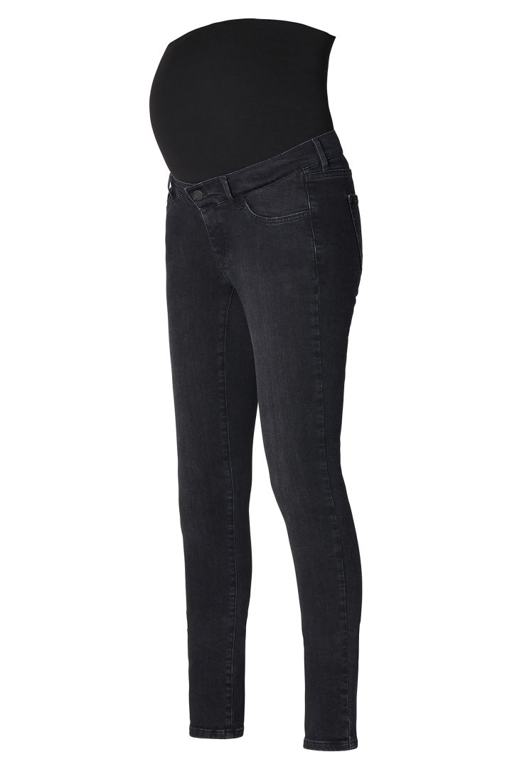 Skinny Umstandsjeans dunkelgrau