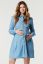 Vorschau: Organic Umstands- und Stillkleid in Denim Optik