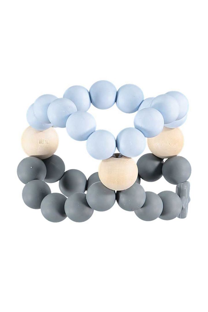 Cube Greifling und Beißring hellblau/grau