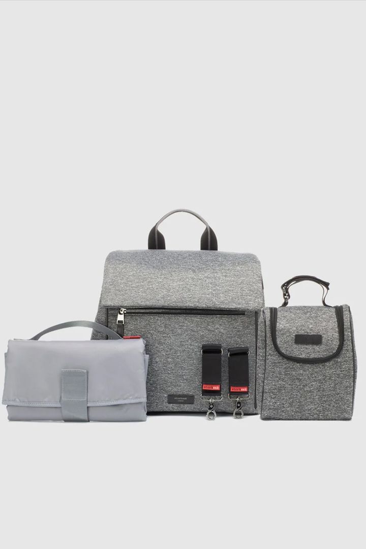 Storksak St. James 3 in 1 Scuba Diaper Bag gray mottled