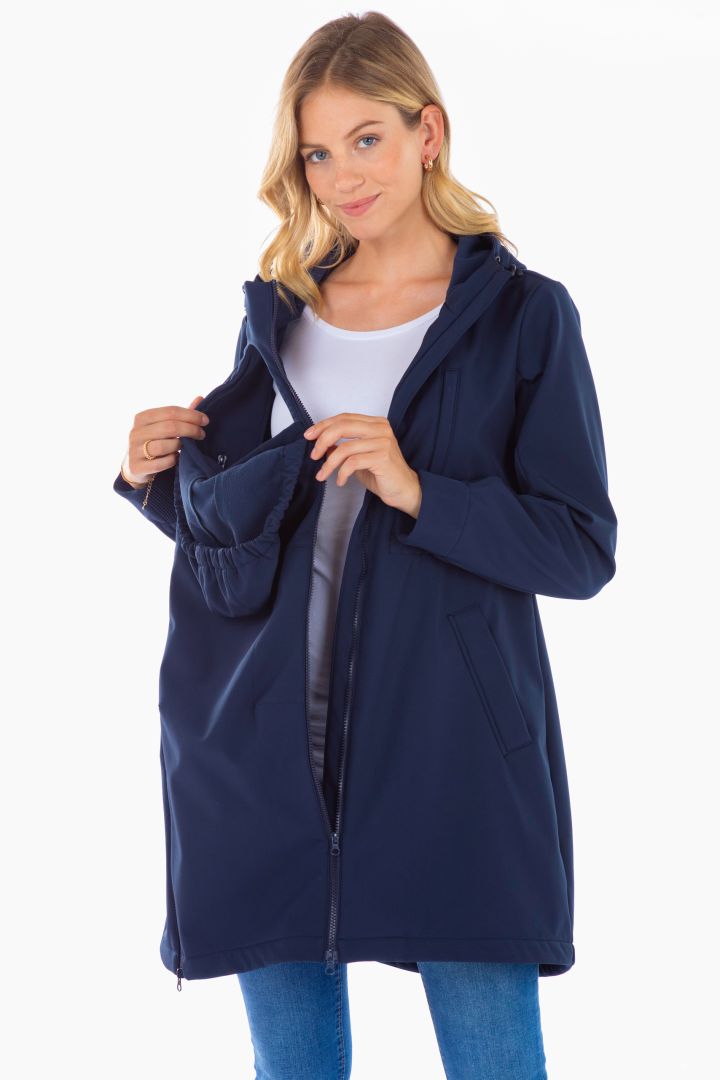 3 in 1 Umstands- und Tragejacke navy