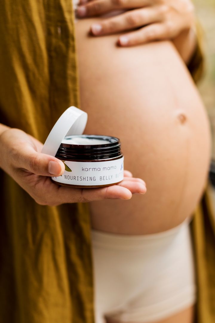 Mama Pflegende Babybauch Butter