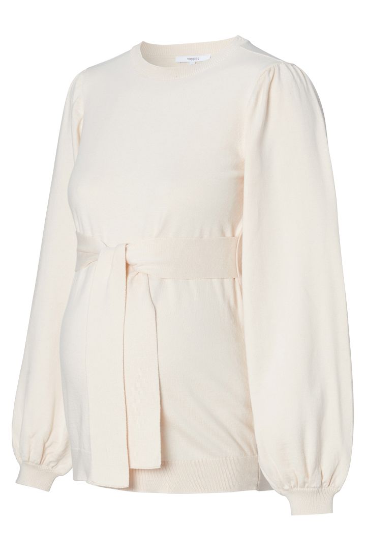 Organic Umstandspullover mit Gürtel