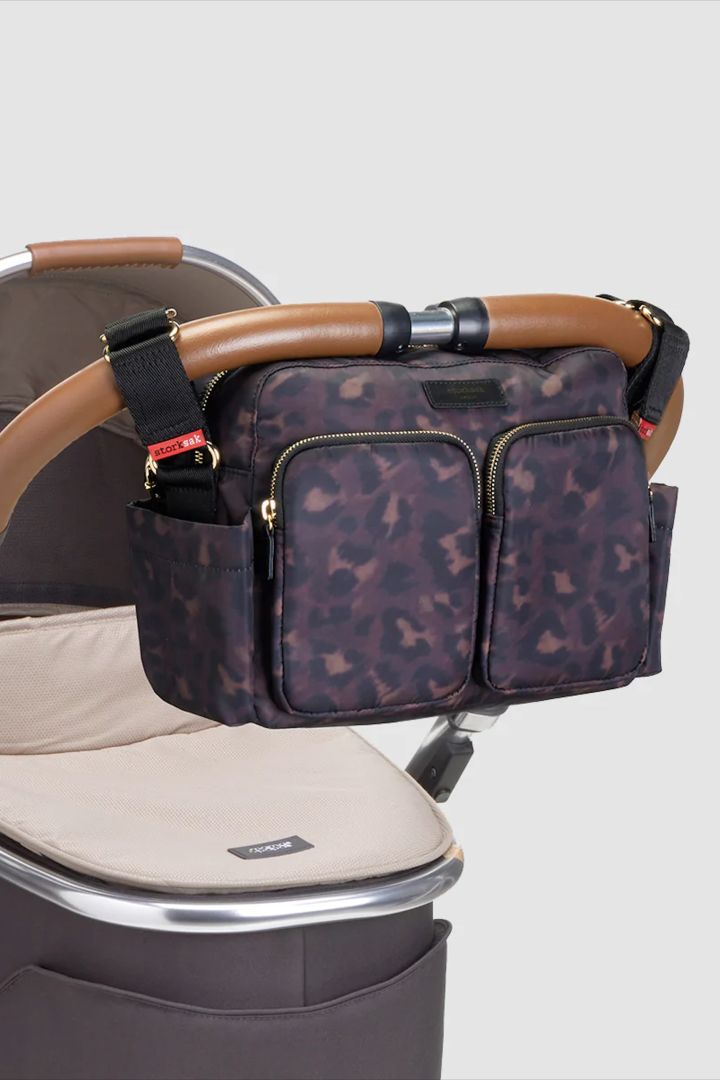 Storksak 2 in 1 Kinderwagen Organizer und Schultertsche mit Leoprint