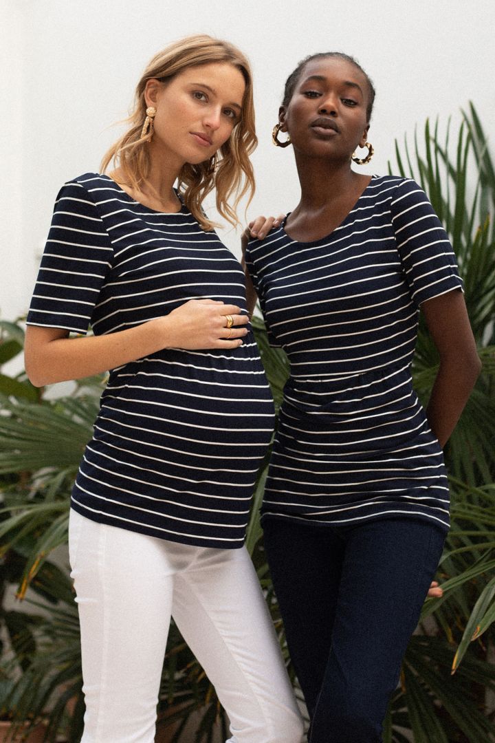 Umstands- und Stillshirt gestreift